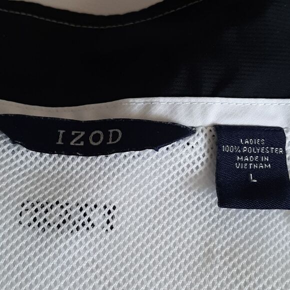 Izod woman's black and white lightweight jacket. - Picture 6 of 10